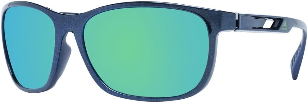 Adidas mens Sp0014 62, Matte Blue / Green Mirror Lenses, 62/16/130