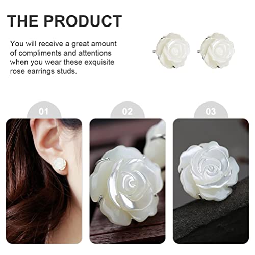 Boucles d'oreilles rose et puces florales chic de qualité supérieure