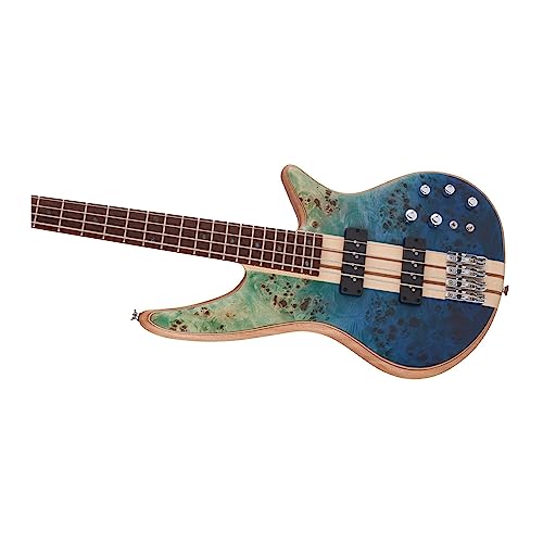 Jackson Pro Series Spectra Bass Sbp Iv, Caribbean Blue, Caramelized Jatoba Fingerboard #TOP7