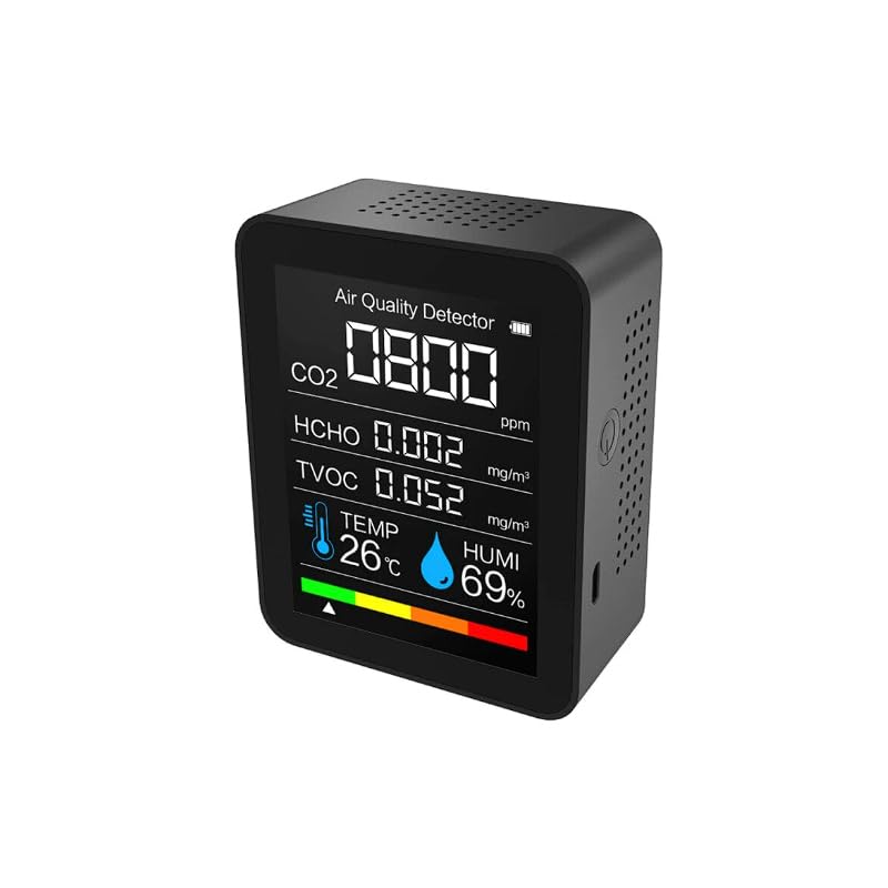 Air Quality Meter Digital Display Co2 Monitor With Alarm-image-1