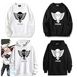異修羅 パーカー 上着 長袖 柳の剣のソウジロウ 遠い鉤爪のユノ アニメパーカー コート スウェットパーカー 薄手/厚手 日常着 トップス カジュアル 快適 暖かい 防風防寒服 学生 大人服 春秋冬用 男女兼用 (D,2XL/厚手)
