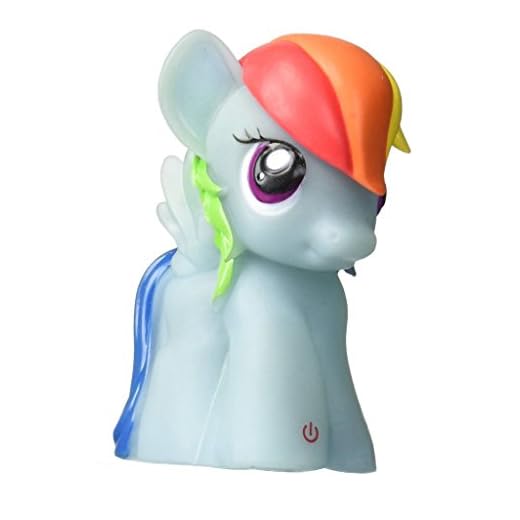 Joy Toy 40441 softlite nattlampa 'My Little Pony-Rainbow Dash med auto-avstängningsfunktion, flerfärgad, 15 x 20 x 30 cm