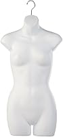 Vista 2 de Only Hangers Torso de Mujer Maniquí Colgante de Plástico Femenino Forma de Cuerpo Blanco - Se Vende en Juegos de 1, 2, 3 y 4 (4)