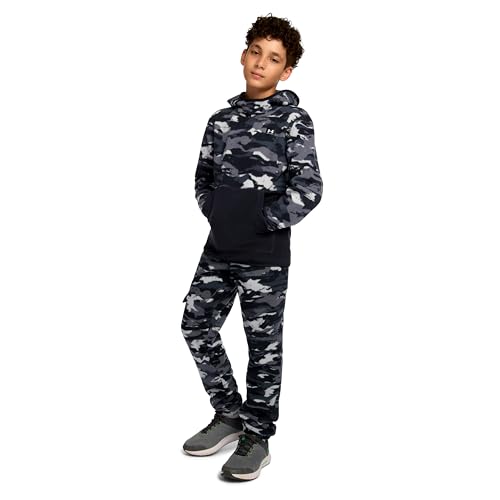 Image of Under Armour Boys' Pullover Hoodie Sweatshirt, Soft & Comfortable Fleece, Outdoor Collection