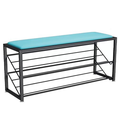 Coussins pour baie vitrée et balançoire extérieure créant un coin détente bleu 100x40