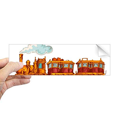 Sticker train de dessin animé fenêtre pour décorer un espace enfant - 2