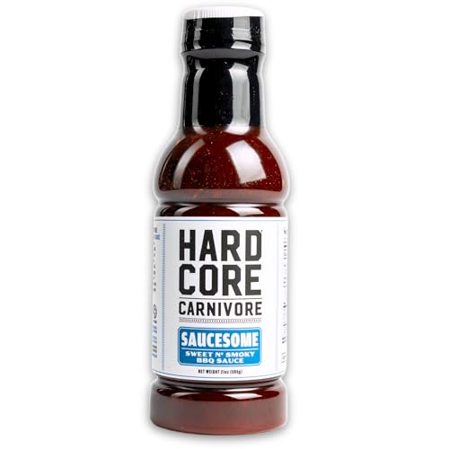 Hardcore Carnivore Saucesome BBQ Sauce, Sweet and Smoky Classic, 21 oz