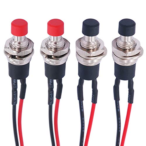 Mxuteuk 4 pezzi Interruttore a pulsante di blocco