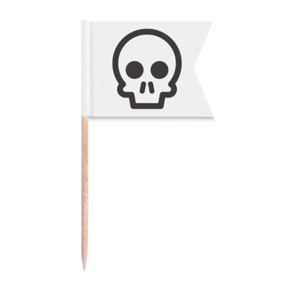 Cure-dents squelette pour gâteaux et apéritifs de fête Halloween