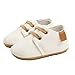 Auxm Zapatos para bebé de 0 a 18 meses, zapatos para niños y niñas, zapatos para aprender a andar, con cordones, color Blanco, talla 21 EU