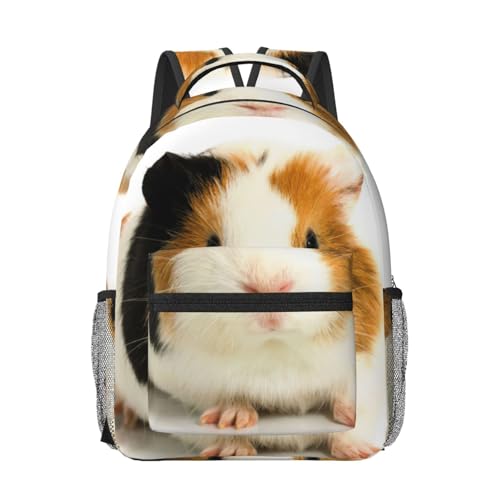 Sac à dos ordinateur portable noir imprimé cochon d'Inde mixte