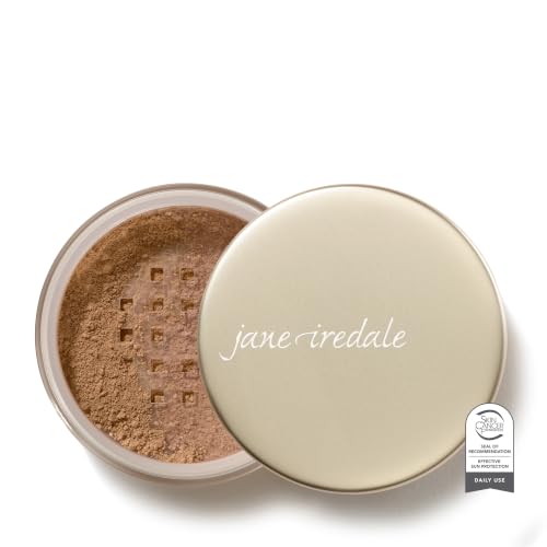 jane iredale Amazing Base Loose Mineral Powder | Luminous Foundation with SPF 20 | Oil Free, Talc Free & Weightless | Vegan & Cruelty-Free Makeup, Warm Brown, 0.37 oz.