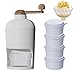 Produktbild Ceolup Eiswürfelbereiter - Handkurbel-Eisrasierer für den Heimgebrauch - Slushie-Maker, Rasiereismaschine, Crushed-Ice-Maschine für Schneekegel, Gefrorene Cocktails, aromatisierte gesunde Snacks