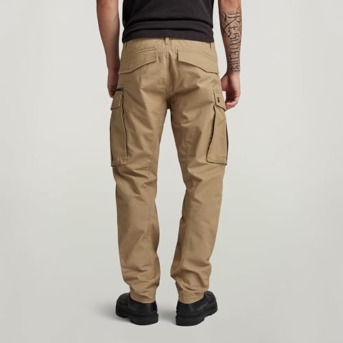 G-STAR Raw - Mens Rovic Zip 3D Regular Tapered Pants, Color Dk Fawn, Size: 29W x 30L2