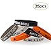 FEPITO 35 Pcs Halloween Wristband Silicone Wristbands 7 Classic Halloween Patterns Rubber Band Bracelets for Halloween Party Supplies Favors
