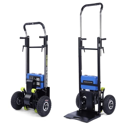 Electric Stair Climbing Hand Trucks Dolly Cart for Moving380lbs Capacity Heavy Duty Stair Climber Cart for Furniture Family Logistics Warehouse Hand Trolley