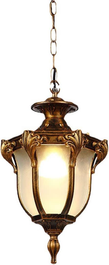 Hanging light waterproof exterior bronce para iluminación de porches 8
