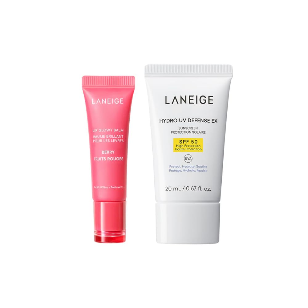 Laneige Combo of 2 including Lip Glowy Balm Berry (10G) and Hydro UV Defense Sunscreen EX SPF 50+ (20ml)-image-9