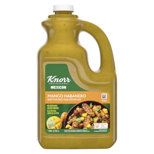 Knorr Professional Mexican Mango Habanero Sauce Bottle, 1 Gal (128 Fl Oz)