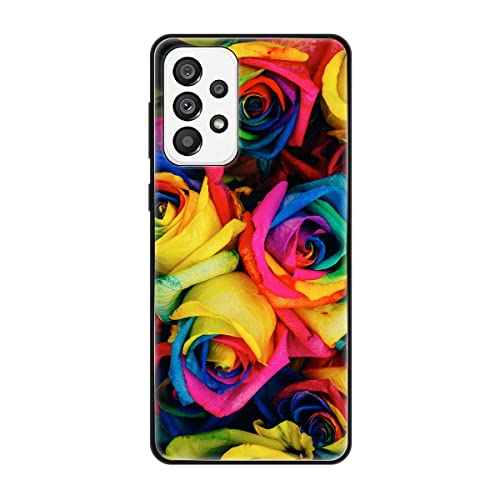 Coque Samsung Galaxy A73 5G TPU antichoc protection silicone roses