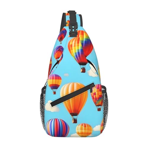 Morrales tipo bandolera con diseño globos aerostáticos miniatura 1