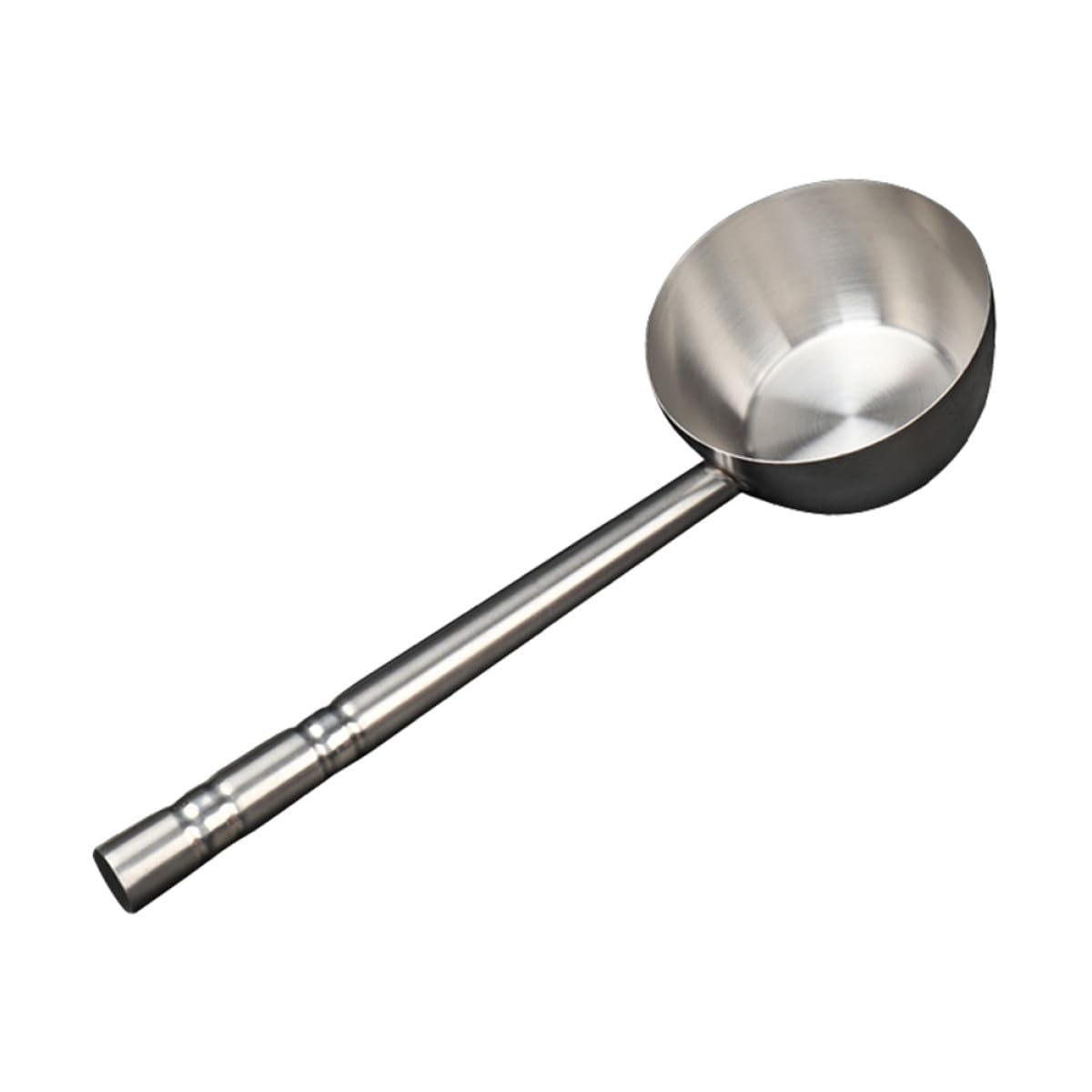 Suppenkelle aus Edelstahl mit Flachem Boden und Langem Griff Multifunktionale Wasserschöpfkelle für Küche mit Großer Kapazität und Stilvollem Design