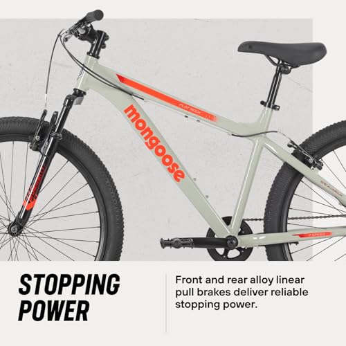 image for Mongoose Flatrock Mountain Bike, 26 Inch Bike for Men and Women, 7 Spe