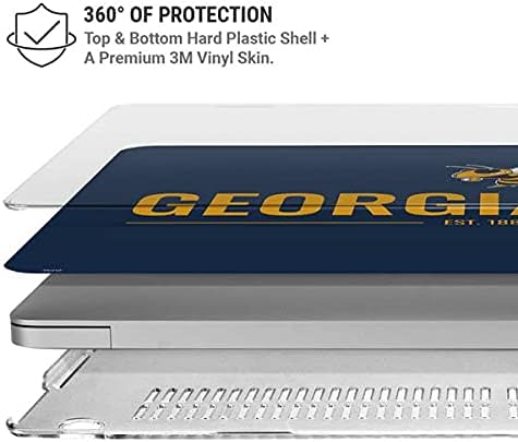 Skinit Case + Skin Compatible with MacBook Air 13in M1 (2021) - Officially Licensed Georgia Tech Est 1885 Design