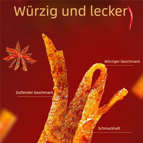 BaiLiSnacky Latiao 2 Packs Big Spicy Seasoned Sweet and Chinese Snacks Classic Hot Strips for Office Casual (106 G X 2 Packs)