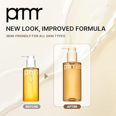 Primera (PRMR Oil To Foam Cleanser Korean Deep Cleansing Oil, Daily Makeup Remover, Blackheads, Dust and Dirt Removal, Pore Cleaning, Hyaluronic acid, Deep Clean in One Step (200ml, 6.76 fl. oz)