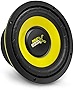 Pyle Car Mid Bass Speaker System - Pro 5 Inch 200 Watt 4 Ohm Auto Mid-Bass Component Poly Woofer Audio Sound Speakers For Car Stereo w/ 30 Oz Magnet Structure, 2.2” Mount Depth Fits OEM - PLG54 Yellow