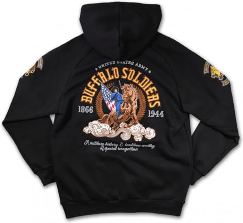 Big Boy Buffalo Soldiers S6 Mens Pullover Hoodie [Black] - ID#16346-15-225-0-03