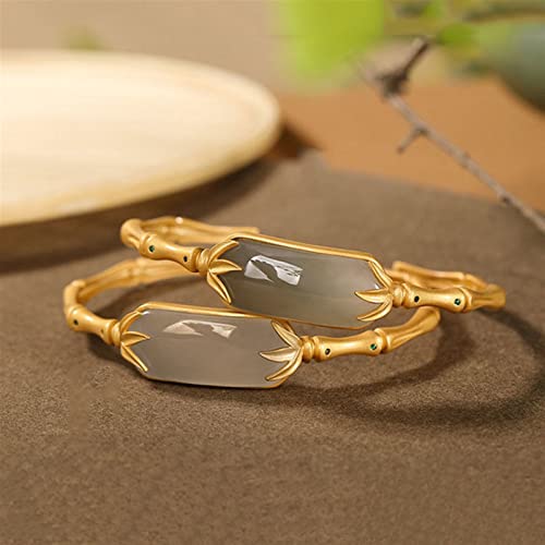 Artisanat d'or feuille de bambou : le cadeau d'exception en jade de Hetian