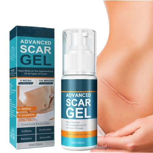 Scar Gel,Advanced Scar Gel, Professional Scar Removal Cream For Surgical Scars,Burn,C-Section,Suitable For Women Men