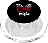 Polska Mariposa ala polaca Orgullo Polaco Bandera polaca raíces PopSockets PopGrip para MagSafe