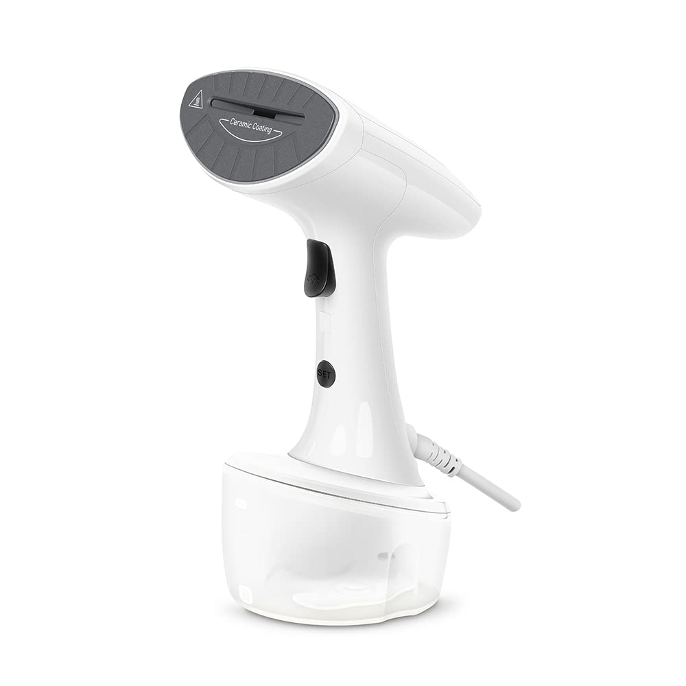 Wipro GST201 1380 Watt Handheld Garment Steamer, 2 Mode Steam Rate Control,Ceramic Soleplate,Vertical Steaming, 320ml Water Tank, Upto 20 g/min, Auto shut off, Fabric Lint Brush & Cloth Brush, White (B0B4JJBX82) Amazon Price History, Amazon Price Tracker