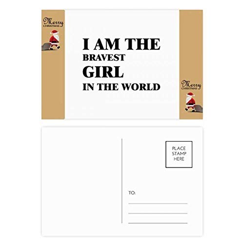 Cartes postales I am the Bravest Girl pour célébrer le courage féminin