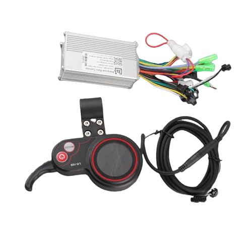 Tbest Controller, Bürstenloser Motorregler Brushless Motor Controller Geschwindigkeitsregler LCD Display Bedienfeld mit Schalthebel Zubehör für & Scooter(36V)