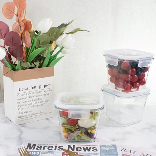 Glazera 900ml Square Glass Food Storage Container - Image 5