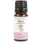 Nikura Rose Fragrance Oil - 10ml | for Gifts, Diffusers, Candle Making, Soap Making | Great for use in Bath Bombs, Perfume Oil, Perfume Scents | Vegan & UK Made