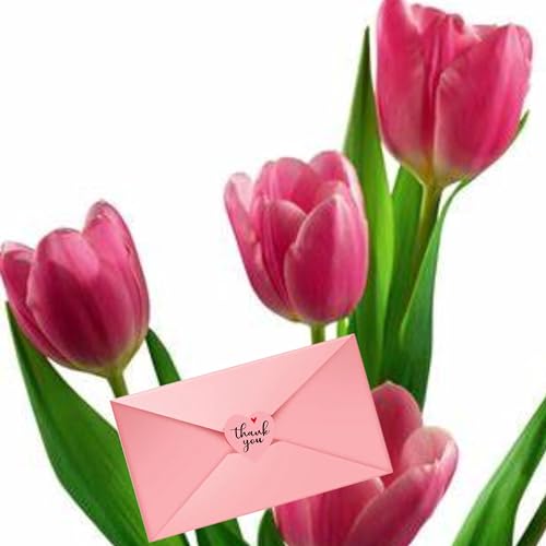 Upquzzfy 1000 Pcs Thank You Stickers 1 Inch for Envelope Seals, Partie, Birthday, Wedding, Holiday, Thank You Lables, Gift Wrapping Stickers, Assorted Designs. (pinkheart) — view 3