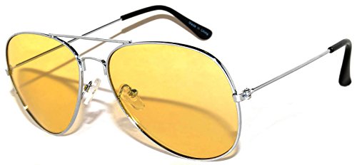 Image of OWL Aviator Pilot Sunglasses for Women and Men Size Medium Gold, Black, Silver, Bronze, Colorful Metal Frame