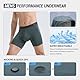 BAMBOO COOL Herren Unterwäsche Boxer Briefs Weiche Bambus Viskose Atmungsaktive Performance Unterwäsche für Männer 4er Pack, Graugrün + Graublau + Dunkelgrau + Olivgrün, Medium
