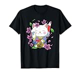 De fleurs de cerisier sakura et de maneki neko de chat porte-bonheur. Parfait pour ceux qui aiment la culture japonaise et kawaii et les chats.