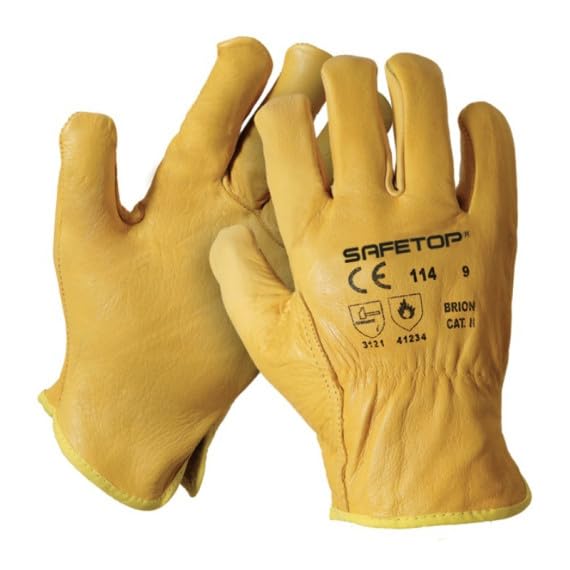 Gants élastiques en cuir bovin Brion offrant souplesse et haute dextérité
