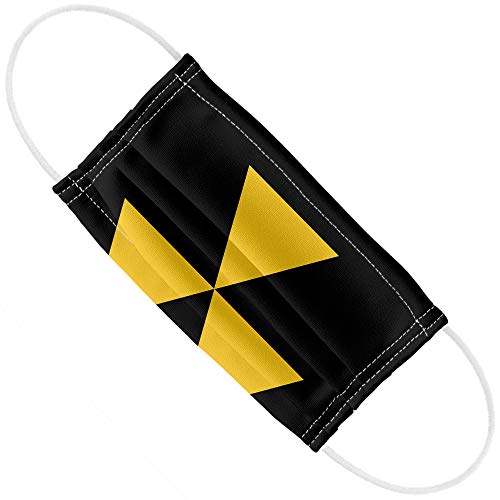 Popfunk Fallout Shelter Radioactive Safe Zone 1-Ply Reusable Face Mask Covering, Unisex