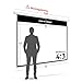ESMART Professional MIMOTO Motor-Leinwand 240 cm Bild 203 x 152 cm (100") 4:3 | Programmierbare Fernbedienung | Heimkino elektrische Beamer Projektionsleinwand Motor Leinwand LCD LED TE