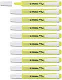2 anchos de linea - 2 y 5 mm Marcador fluorescente STABILO swing cool - Caja con 10 unidades - Color amarillo