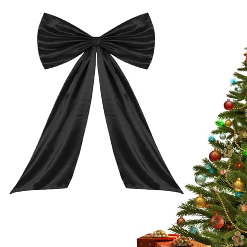 Imtrub Lazo para decoración del árbol de Navidad, decoración grande para el hogar con corbata, decoración de árbol de Navidad, lazos grandes, para pared, puerta, porche, corona, valla al aire libre
