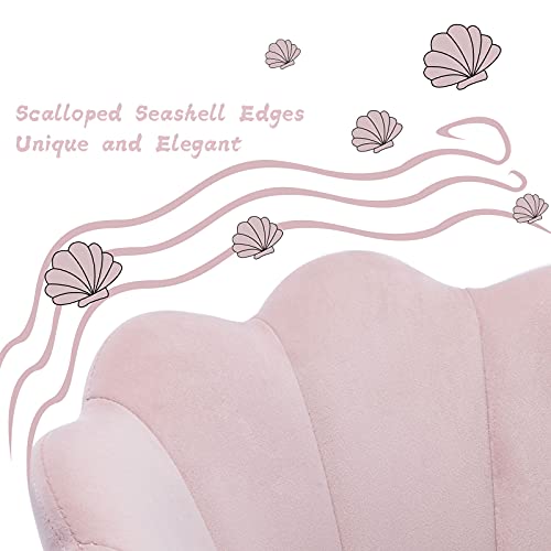 image for CIMOTA Cute Kids Desk Chair,Velvet Bedroom Chair Adjustable Child Comp